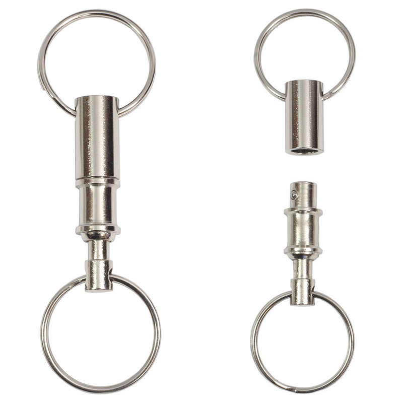 Chain Lock Combination - New·1PC Dual Key Ring Snap Lock