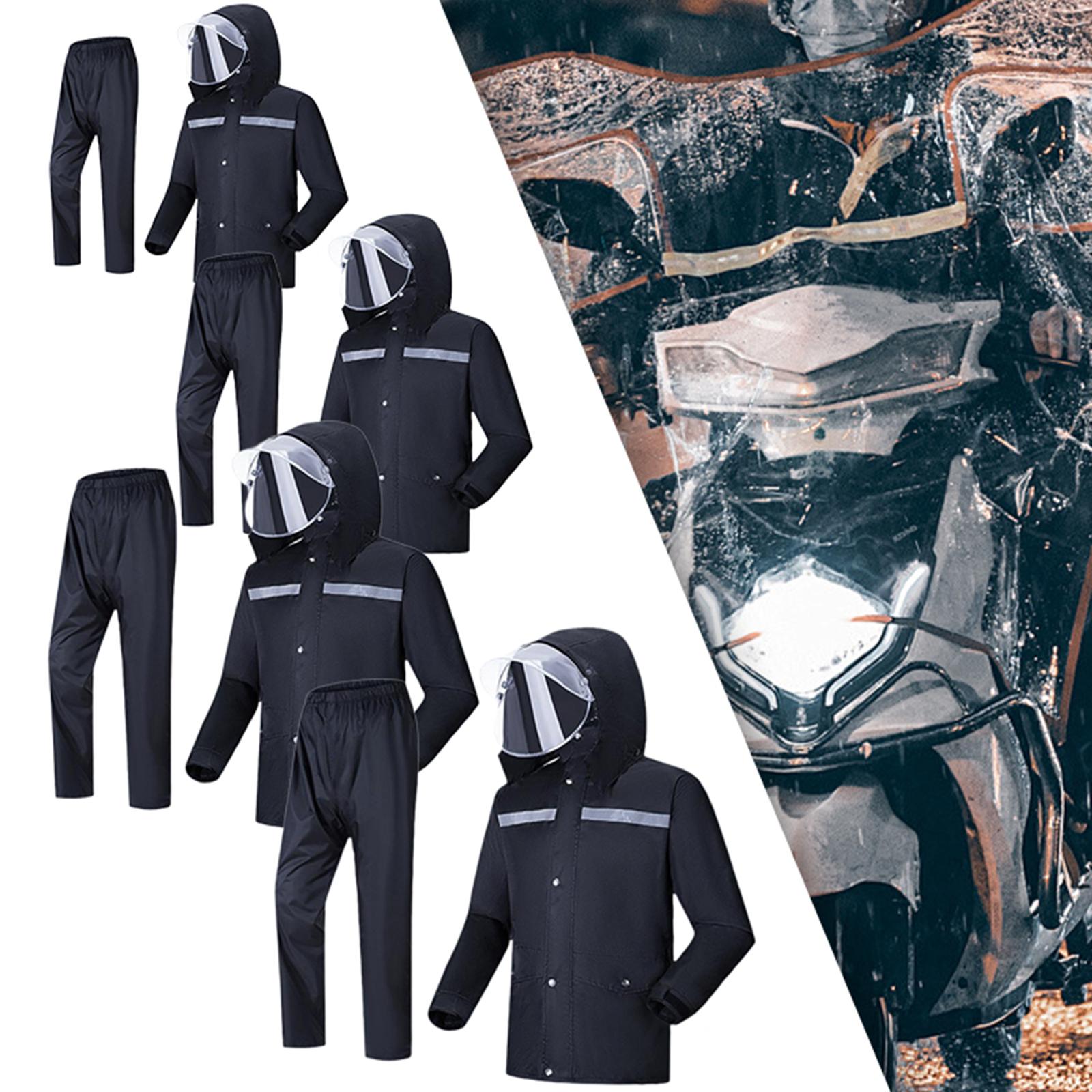 Men Women Rain Gear Two Piece  - огляд і ціна Cycling Commute In Rain