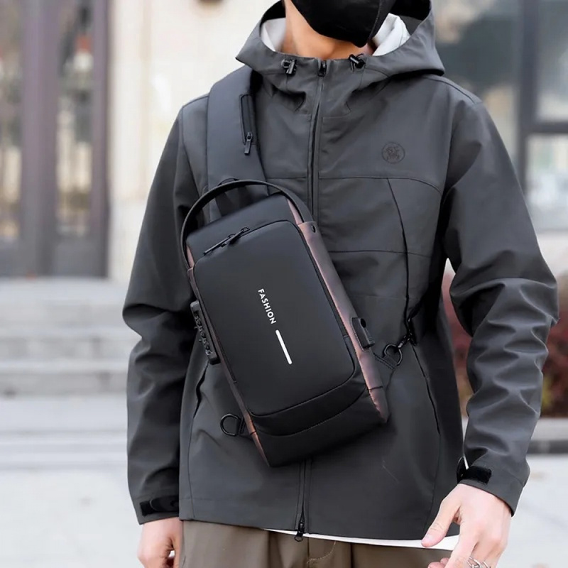 Men's Anti-Theft Chest Bag wit - огляд і ціна Cycling To Work