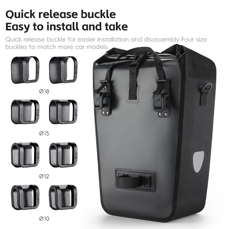 WEST BIKING 25L Waterproof Bic - огляд і ціна Panniers Waterproof Rear