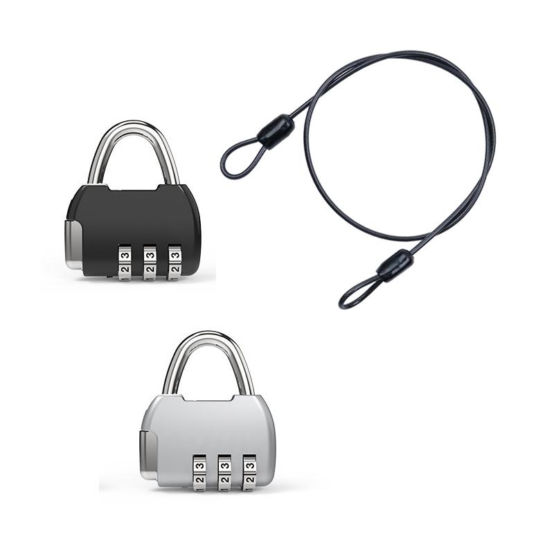 ⑥ Security Steel Cable With 3  - огляд і ціна Cable Lock Flexible