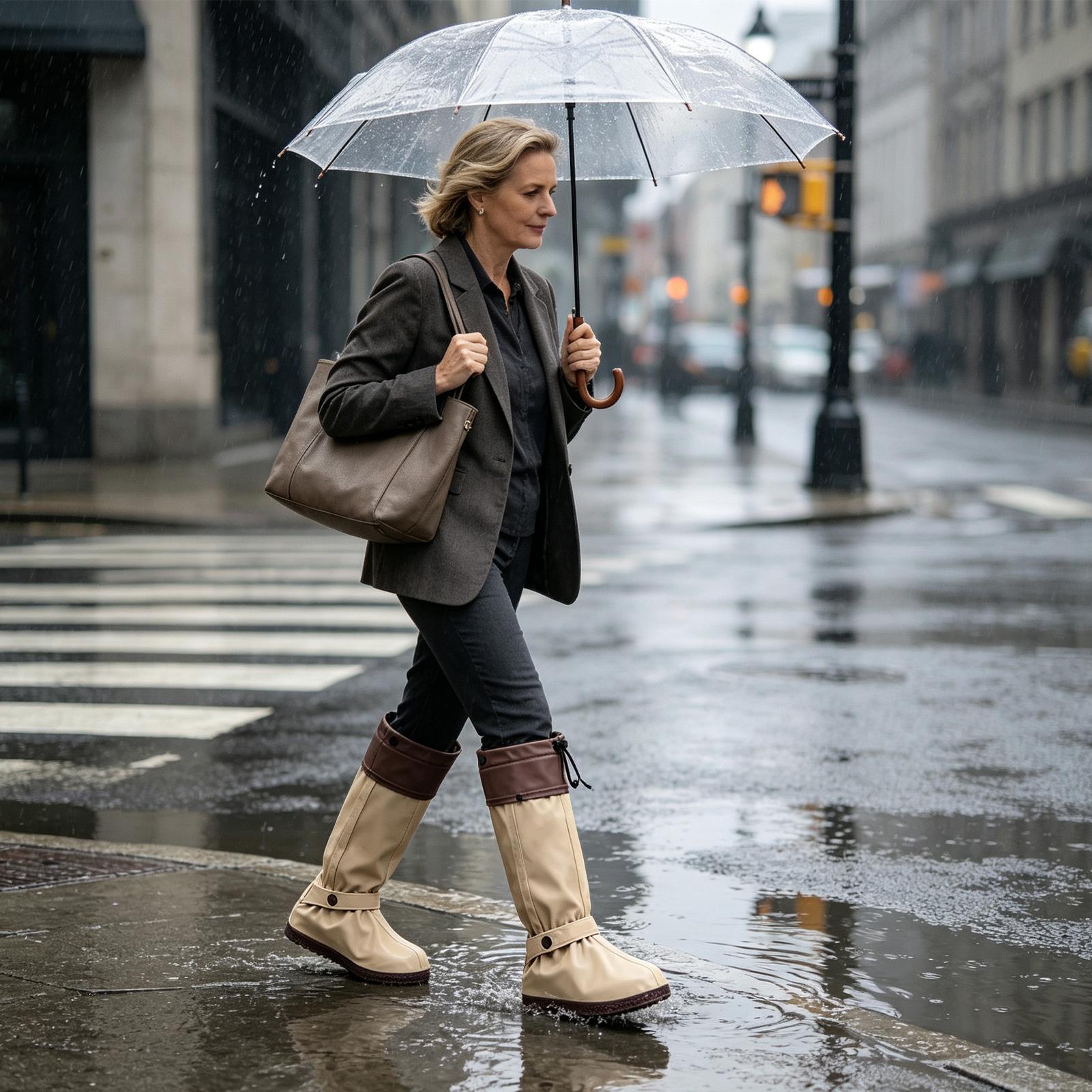 Rain Shoe Covers High Top Reus - огляд і ціна Cycling Commute In Rain