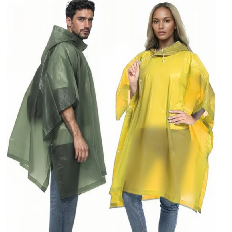 Reusable Raincoat with Drawstr - огляд і ціна Commuting By Bike