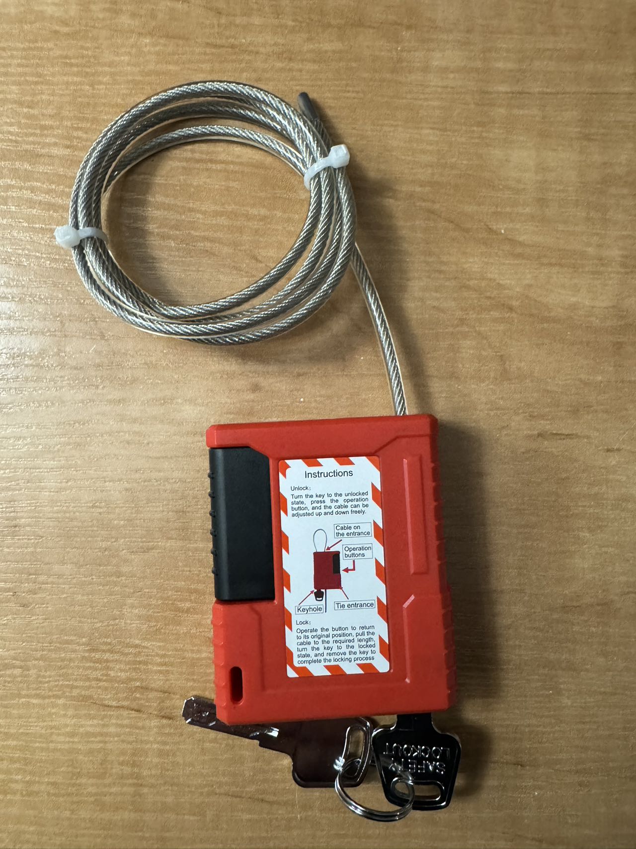 4mm Cable Diameter 1m Long Loc - огляд і ціна Cable Lock Flexible