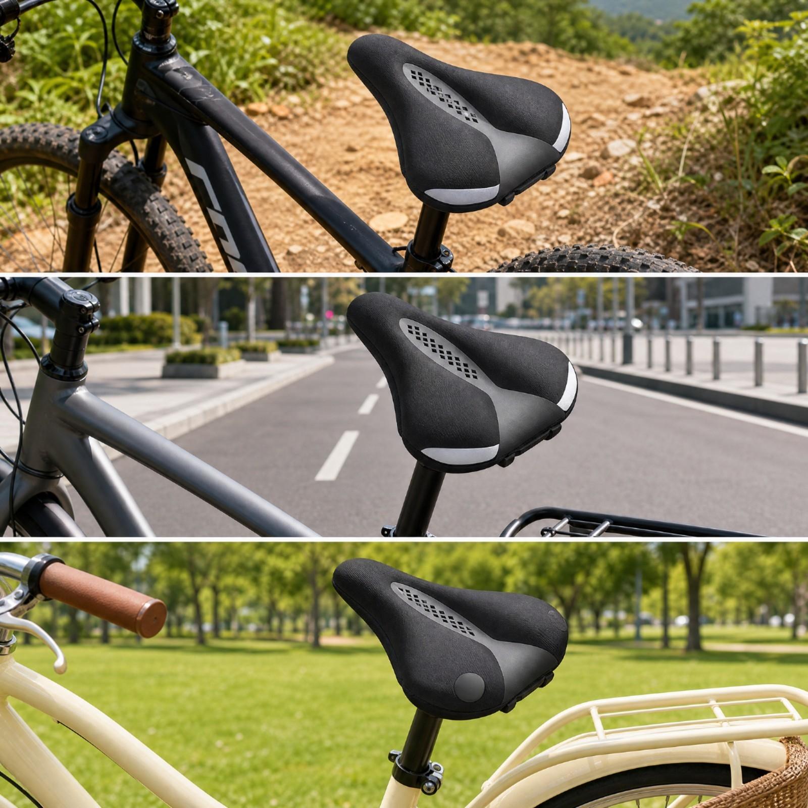 Supportive Bicycle Saddle Pad  - огляд і ціна Cycling Commute In Rain
